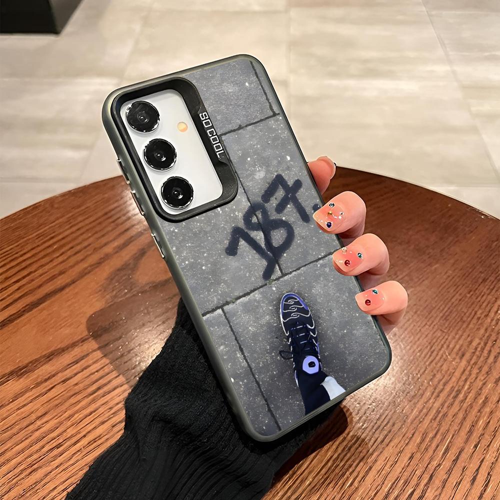 Чехол для телефона 187 Strassenbande для Samsung Galaxy S24 S23 S22 S21 S20 Note20 Ultra Plus Fe цветной серебристый