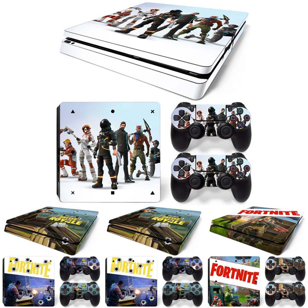 Наклейка-скин для консоли PS4 Slim, виниловая наклейка, комплект из 2 наклеек на контроллеры