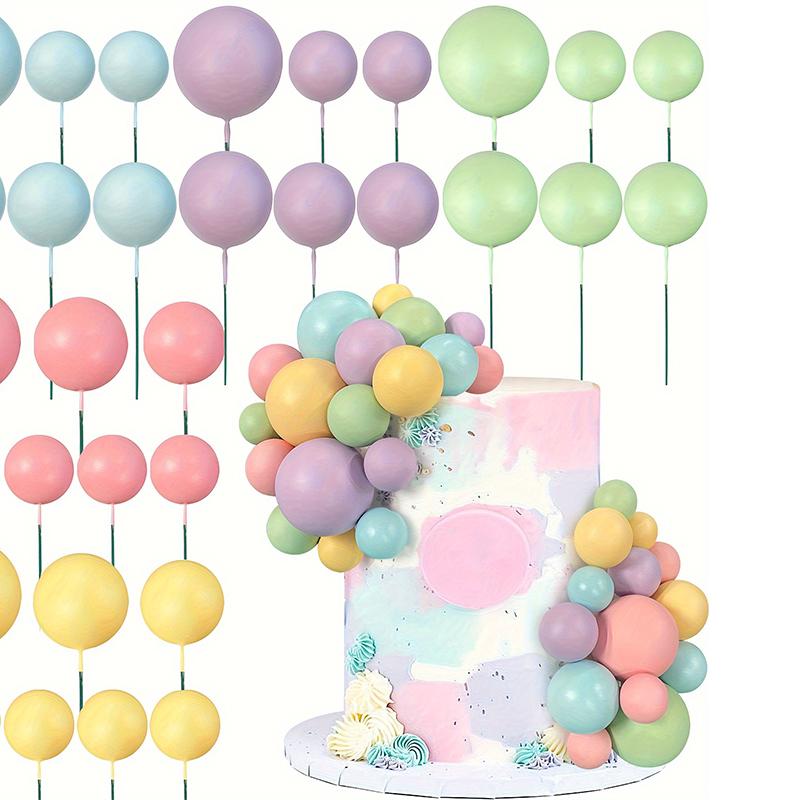 20 шт./уп. 4 см Шарики Топперы для торта Украшения Мини-шарики Палочки для топперов для торта Золотые шарики Пики для торта Шарики для топпера для торта Декор для торта