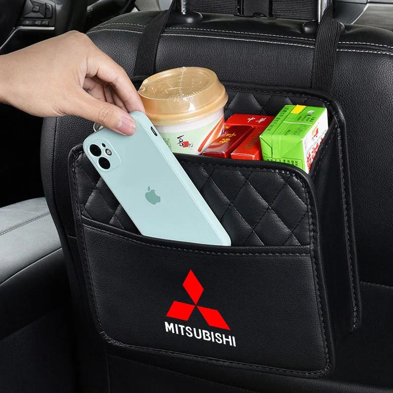Car Seat Back Organizer for Mitsubishi Outlander Lancer ASX Multi Pocket Storage Bag Hanging Organizer Auto Interior Accessories