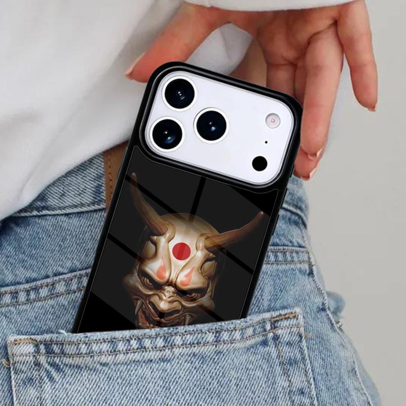 Чехол для телефона с изображением демона Ханнья Они для iPhone 16e 15 14 13 12 17 Pro Max Plus Air 17pro Чехол