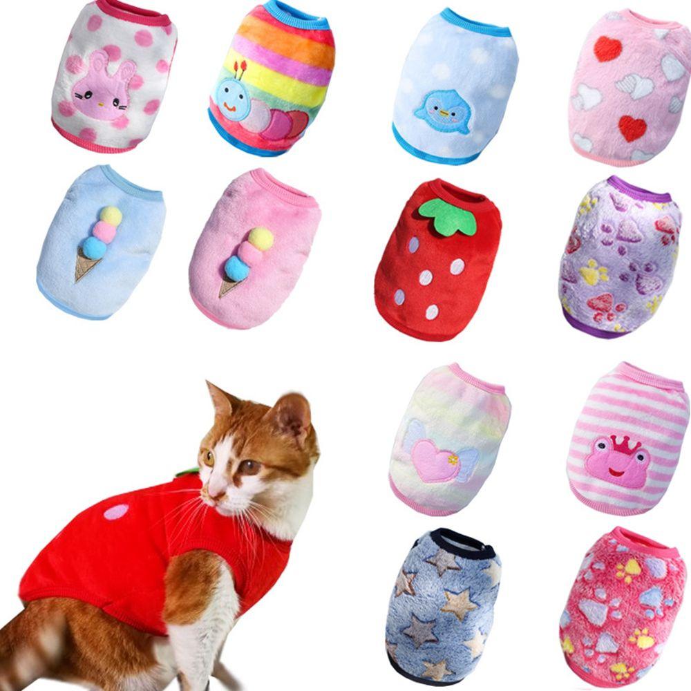 Soft Fleece Chihuahua Yorkshire Cartoon Dog Vest For Small Dogs Pet Dog Clothes Dog Sweater