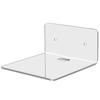 Clear Acrylic Floating Shelves Adhesive Display Shelf with Cable Clips Floating Stylish Storage Rack for Living Room