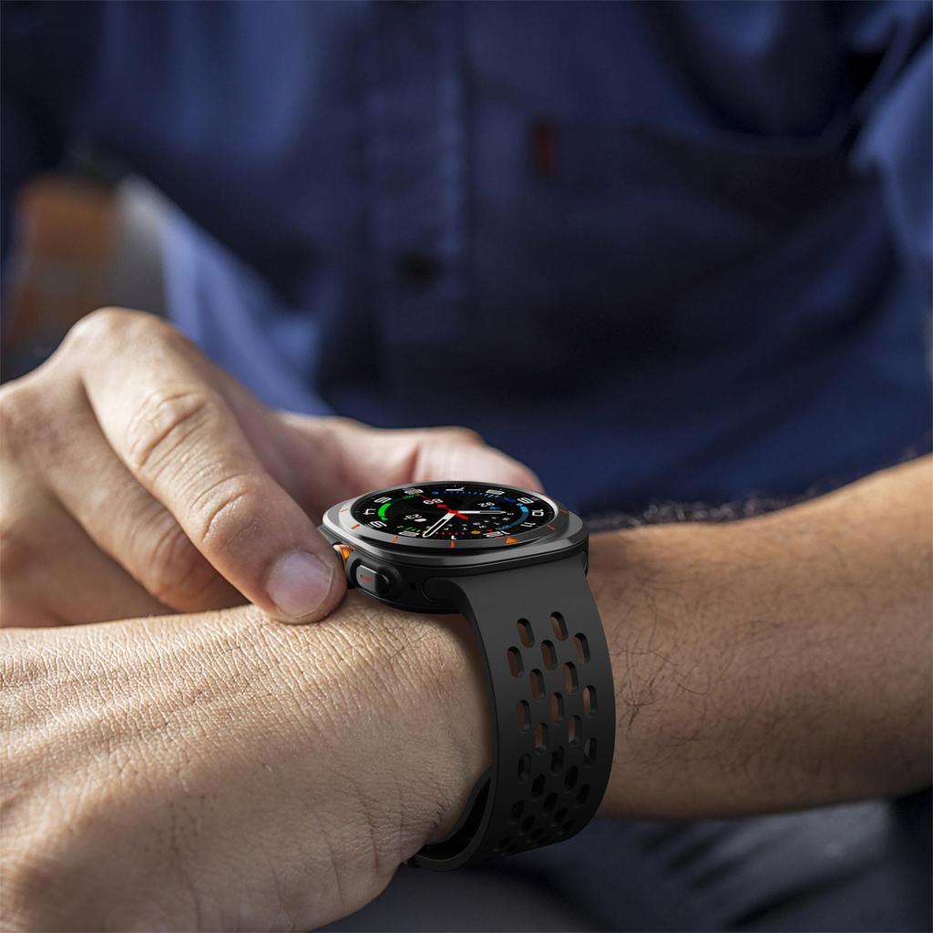 Магнитный ремешок для Samsung Galaxy Watch Ultra 47 мм аксессуары Дышащий силиконовый ремень Браслет galaxy watch 7 ultra ремешок 47 мм