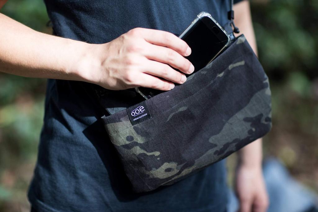 [MONS] Ooe Slash Bag X-PAC™ SACOCHE (Black Camouflage)
