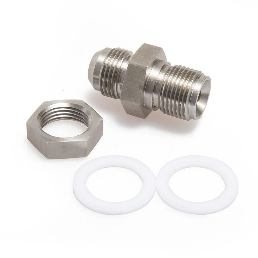 Universal Turbo Steel Oil Pan Return Drain Plug Adapter Bung Fitting For AN10 Weldab