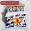 3pcs Duvet Cover Set (1*Duvet Cover + 2*Pillowcase, Without Core), Custom Name Manchester United F.C Pattern Bedding Set, Home Bedroom Decor Gift