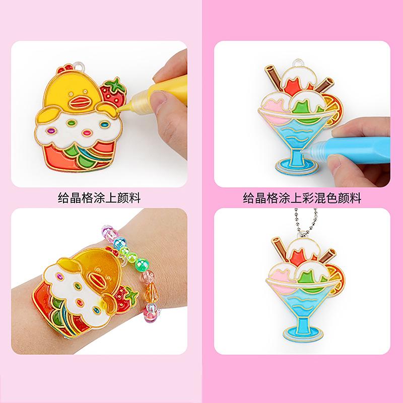 Клей без запекания, живопись, высушенные на воздухе, детские витражи своими руками, краски для изготовления брелоков, наклейки