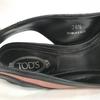TOD’S Босоножки Женские 36.5 23.0-23.5 Черные Розовые Ленты Туфли(ИСПОЛЬЗОВАЛ)