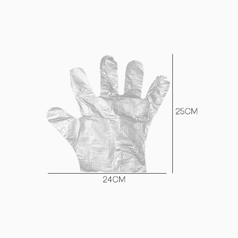 Food Grade Disposable Gloves 50/100 Are Equipped with Transparent Household Cleaning Gloves