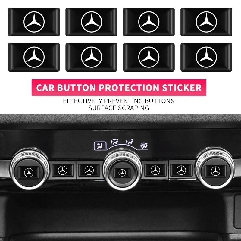 10pcs Car Interior Stickers Badges Auto Styling Decoration Accessories For Mercedes Benz W124 W126 W140 W168 W169 W176 W220 CJKLM1