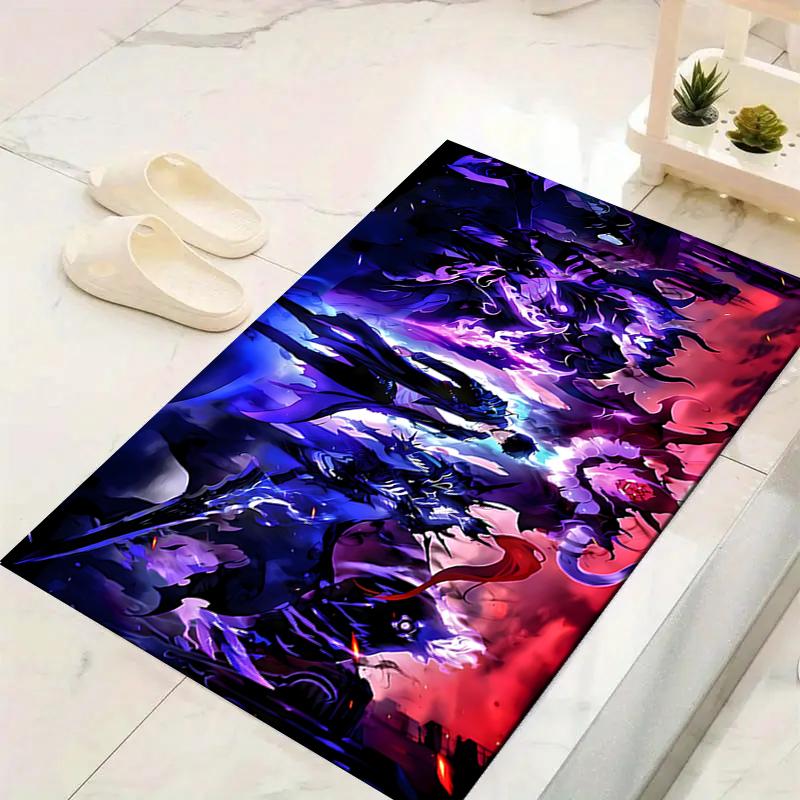 1Pc Fantasy Battle Heroes Unite Rug, Office Carpet Indoor Outdoor Doormat, Non-Slip, Comfortable, Living, Christmas Halloween,  Xmas Gift S1951