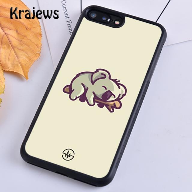 Krajews Милый мультяшный коала Мягкий чехол для телефона для iPhone 14 5 6s 7 8 plus X XR XS 11 12 13 pro max Samsung S21 S22 ultra Plus