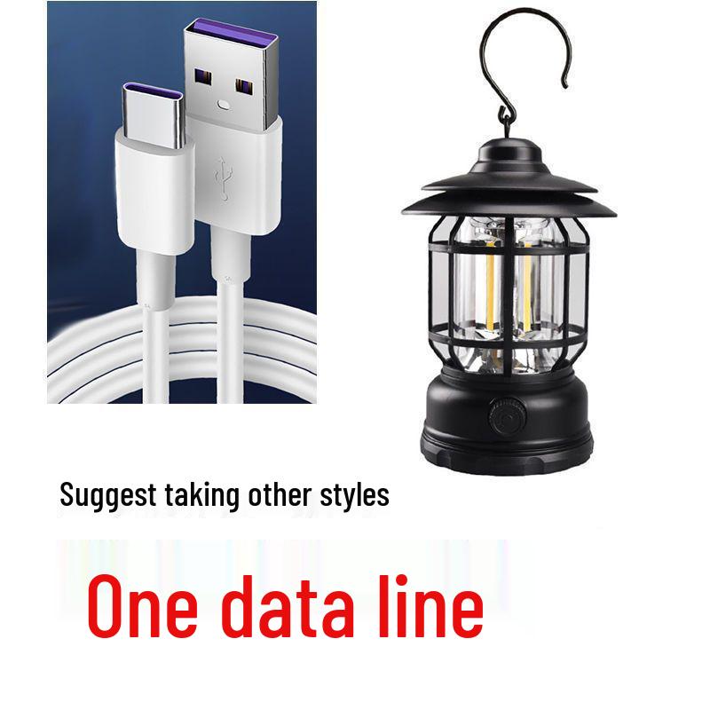 Retro LED Camping Lantern with Long Battery Life