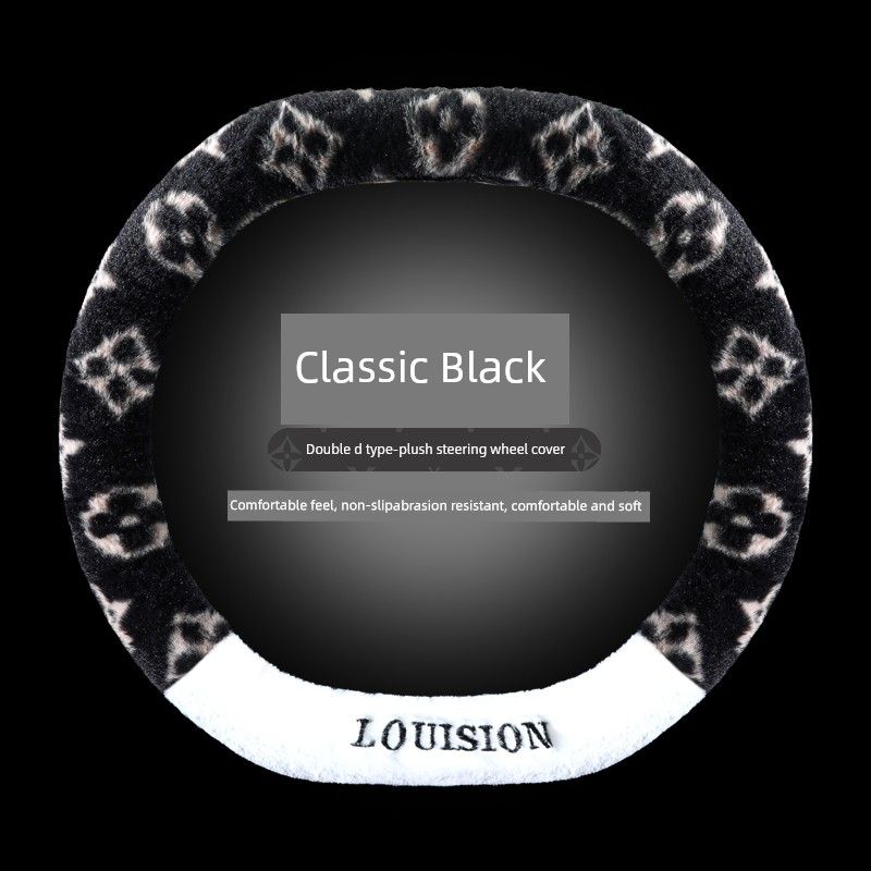 Plush Winter Car Steering Wheel Cover, Trendy and Cute for Women, Car Handle Cover for Girls, Winter Car Accessories