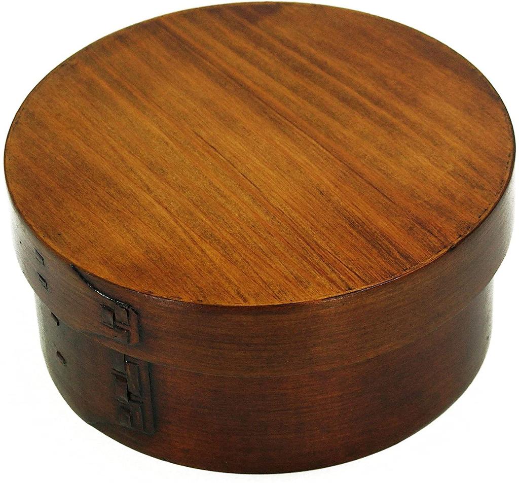 Osaka Choseido Magewappa Bento Box, Round, Single Tier, Lunch Band, Bonus Included, Small, 450cc, Beige Band