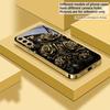Блеск, как драгоценный камень, Для Samsung A 01 52S A04 A05S A10 A12 A13 22 23 24 36 42 M02 Note 10 20Ultra 8 9 Золотой стеклянный чехол для телефона