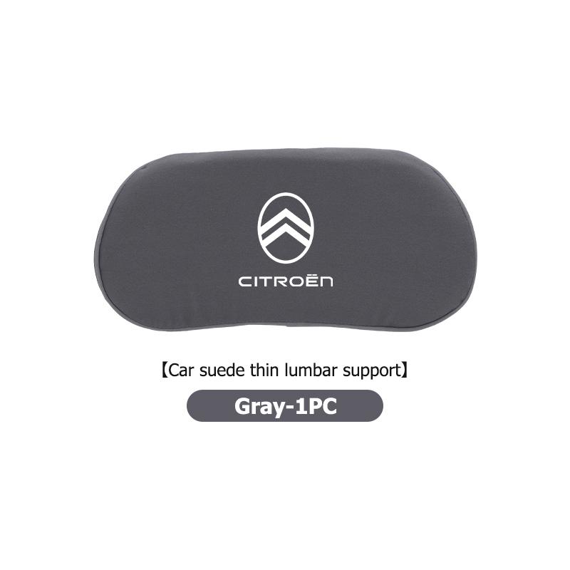 Car Headrest Lumbar Support Comfort Suede Auto Seat Neck Pillow For Citroen C4 C3 C5 C1 C2 C6 C4L DS3 DS4 Berlingo Picasso