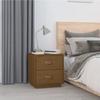 VidaXL Bedside Table Honey Brown 40x34x45 Cm Solid Pine Wood818331