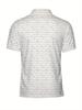Men'S Short-Sleeve Polo Shirt with Flat Digital Print Pattern - No Texture