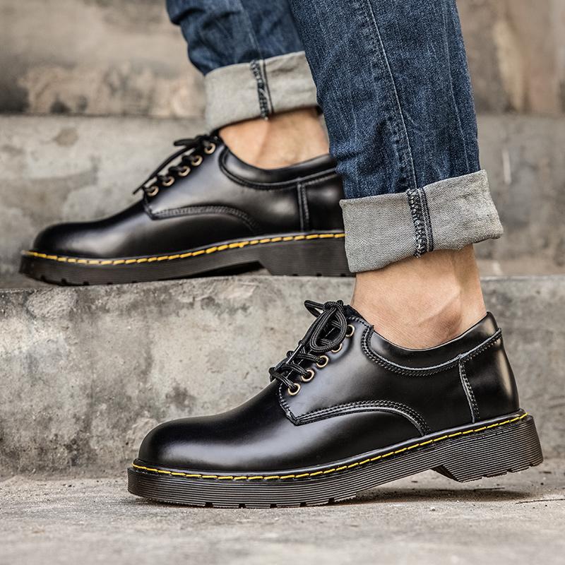 Fashion Autumn Classic Luxury Leather Shoes Men Casual Business Oxford Shoes Men Tooling Shoes Men Designer Black Formal Shoes For Men