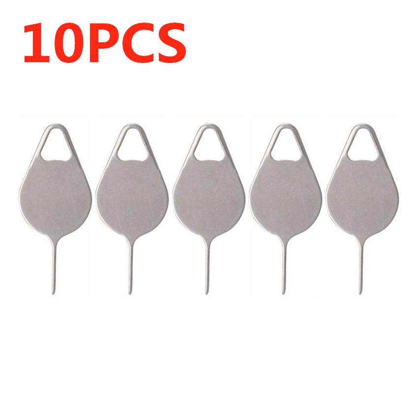 10pcs Sim Card Tray Ejector Eject Pin Open Key Removal Tool for IPhone Samsung Phone