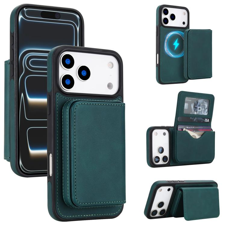 Retro Faux Leather Detachable Magnetic Wallet Bag RFID Blocking Phone Case