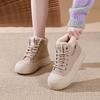 Флисовые высокие зимние ботинки женские зимние новые студенческие корейская версия термообувь повседневная обувь хлопковая обувь WS
