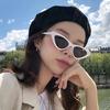 Retro Triangular Cat Eye Sunglasses, Female Tide Dancing Spice Girl Personalized Sun Cat Eye Glasses