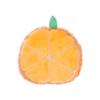 Mofu Plush Toy with Fruit (Orange) [Safe for Cats] Catnip Plush Toy, Stress Relief, Exercise Relief for Indoor Cats, Solitary Play, Body Pillow, Food