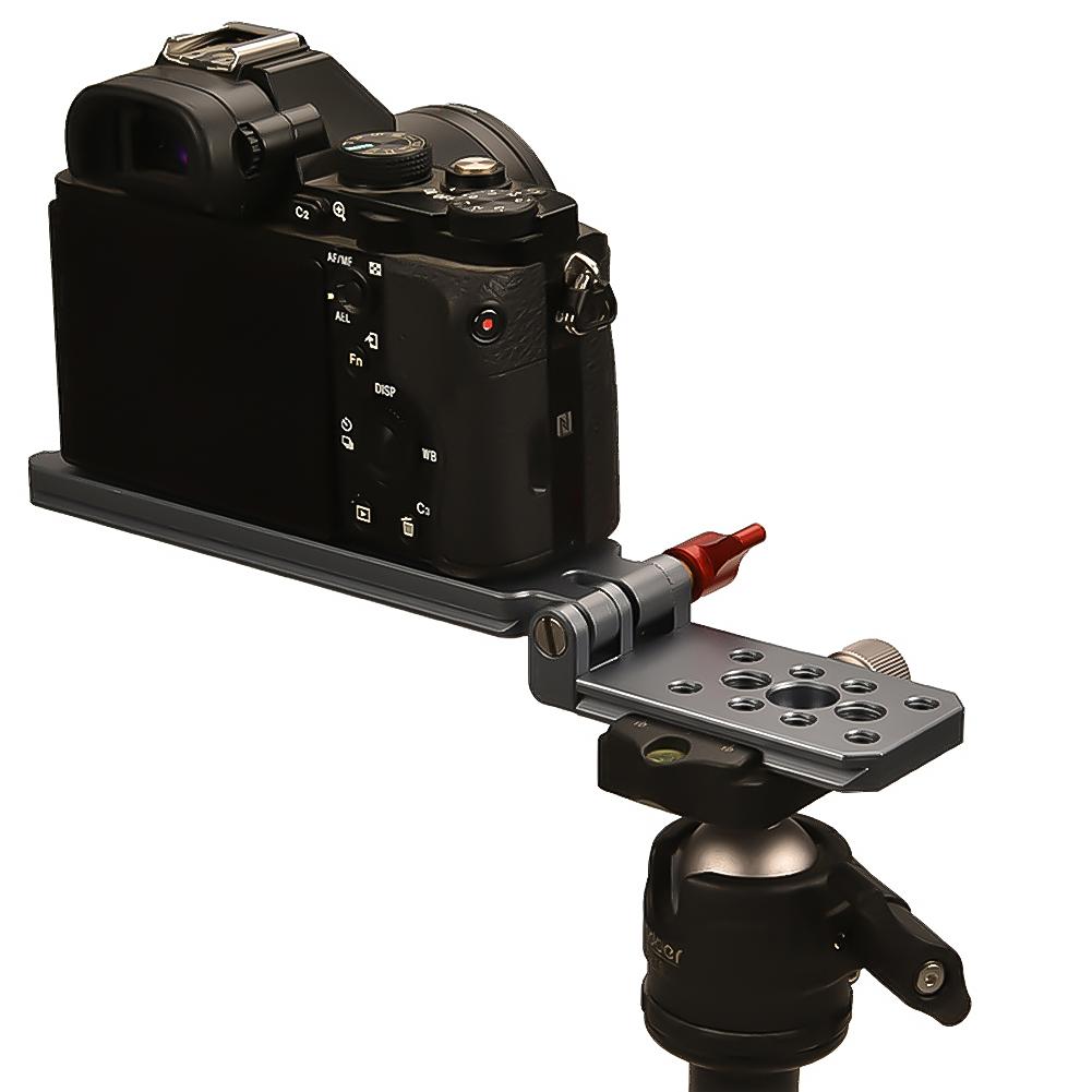 Универсальный L-образный кронштейн для камеры, складная L-образная монтажная пластина, переключение вертикального и горизонтального положения, L-образный держатель для Canon Nikon Sony, штатив