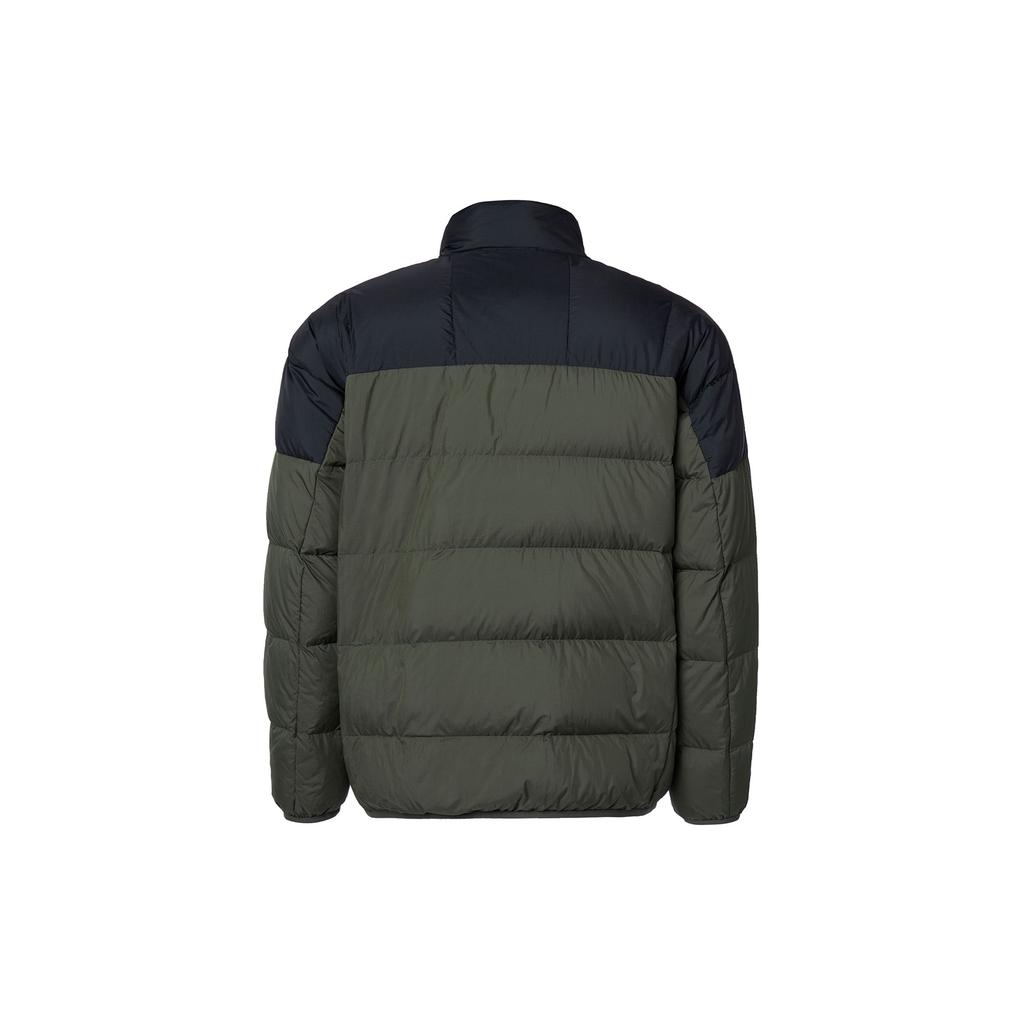 Uniqlo Мужская пуховая куртка с вставками и молнией FW22 Верхняя одежда Оливковый 456570-56