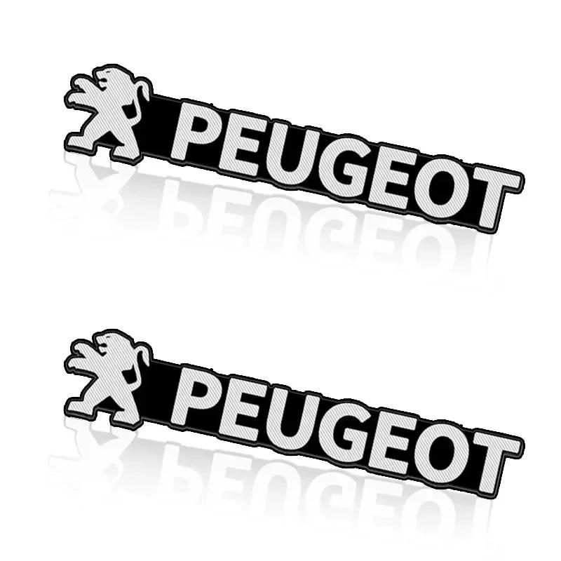 For Peugeot New Car Audio Decorate 3D Aluminum Badge Emblem Sticker For Peugeot 206 307 308 3008 207 208 407 508 2008 5008 107 2