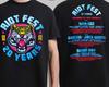 Riot Fest 2025 20-летний юбилей Тигриный lineup Двусторонняя футболка VK00487 Унисекс футболка