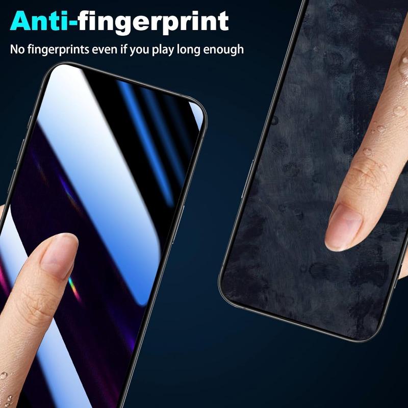 iPhone 16 Pro Privacy Screen Protector - Spyproof 3D Fully Covered Shatter-proof Tempered Glass, Bubble-free,easy To Install and Durable Against Drops