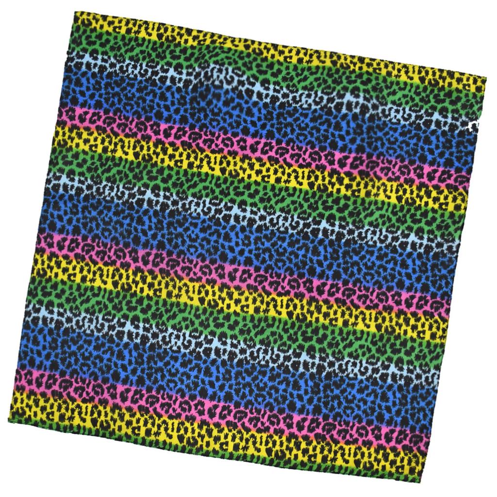 Multiuse Leopard Pattern Bandanas for Formal Occasion Digital Print Head Cover Outdoor Activity Cycling Hiking Head Wrap