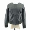 LAXMI / Genuine Leather Single Riders Jacket [38 / Women's M / Black] Pigskin / Full Zip / Hidden Placket(USED)