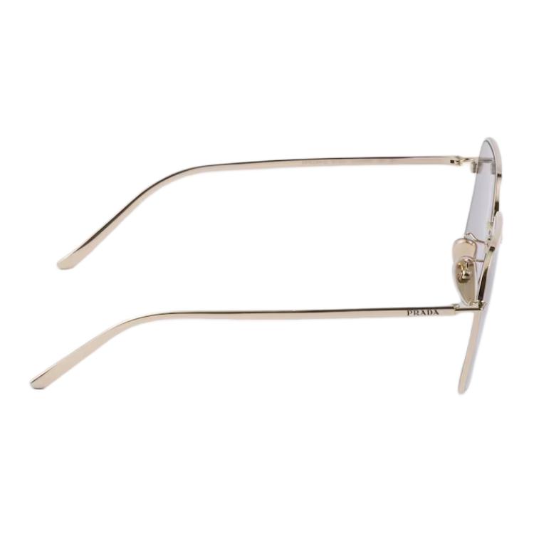 Prada Fashion Elegant Engraved Logo Metal Square Sunglasses Women sunglasses Light-Gold SPRC54_EZVN_FE50Q_C_057