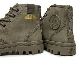 Ботинки Palladium Pampa Hi Coated (74375) темно-зеленого цвета