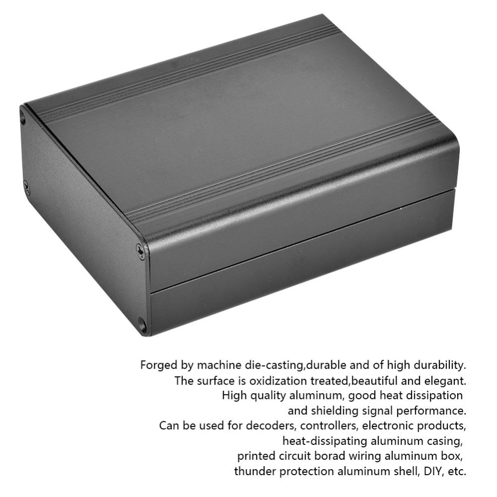 110x88x38 mm Electrical Boxes Black Junction Box Aluminum Alloy Enclosure Electrical Projects