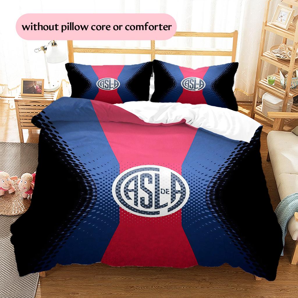 Club Atlético San Lorenzo de Almagro Pattern Bedding Quilt Set Home Decoration Gift (1 * duvet cover + 2 * pillowcase without core)
