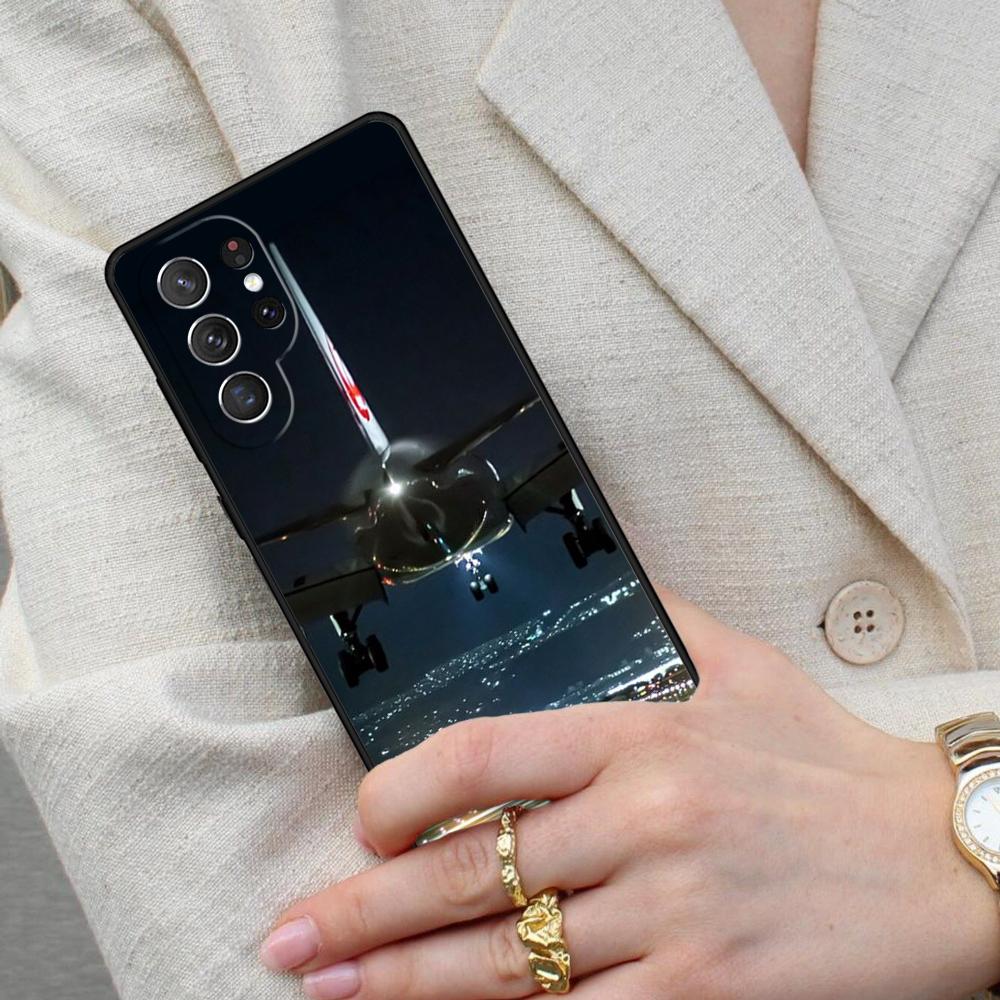 Чехол для телефона с изображением самолета для Samsung Galaxy S26 Ultra S25 S24 S23 S22 S21 S20 Note10