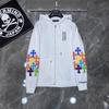 8149 CHROME HEARTS 2025 New Spring and Autumn Plus-size Thin Style Classic Style Logo Zipper Hooded Sweatshirt for Couples