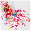 YALEDUO Цифровые 6 мм Радужные Блестки с цифрами 0-9 для Нейл-арта DIY.