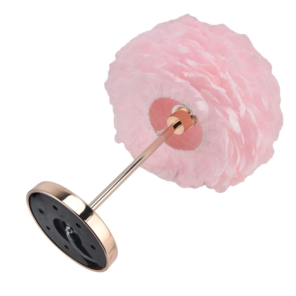 E27 Подставка для настольной лампы с перьями, современный держатель для настольной лампы для спальни, декор для свадьбы и дня рождения, США