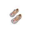 Children's Princess Elsa Crystal Shoes: 2026 Spring/Autumn Girls’ Non-Slip Leather Shoes with Soft Soles, Versatile Korean Style