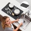 Non-Slip Kitchen Sink Mat Heat Resistant Kitchen Sink Storage Mat Sink Drain Pad  Kitchen