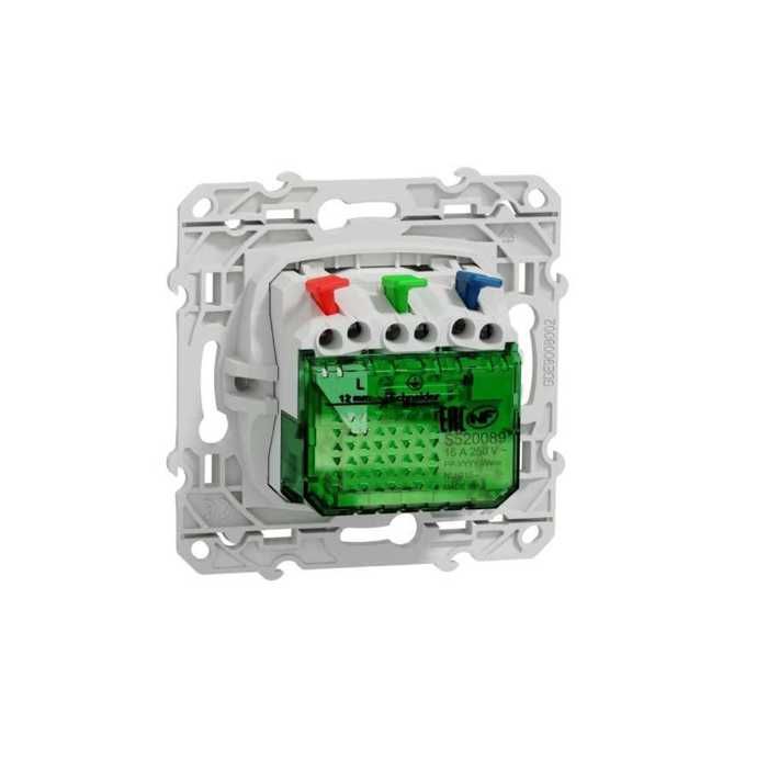 Электрическая розетка с USB - Schneider Electric - Odace - Белый - 16А - Готов к установке