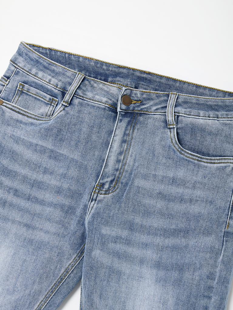 IKALOOK Regular Fit Washed Spandex Denim Cjn103 (B Type)