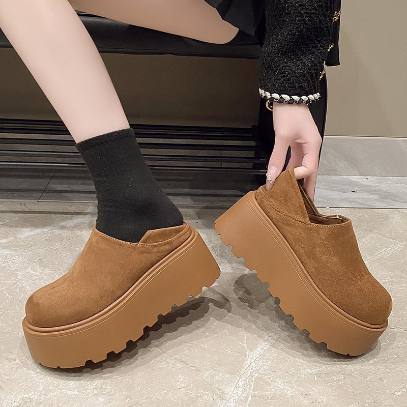Fashion New Fashion Loafers for Women British Style Leather Shoes Thick Sole Schoolgirls Shoes Korean Fashion Zapatillas Mujer 7CM